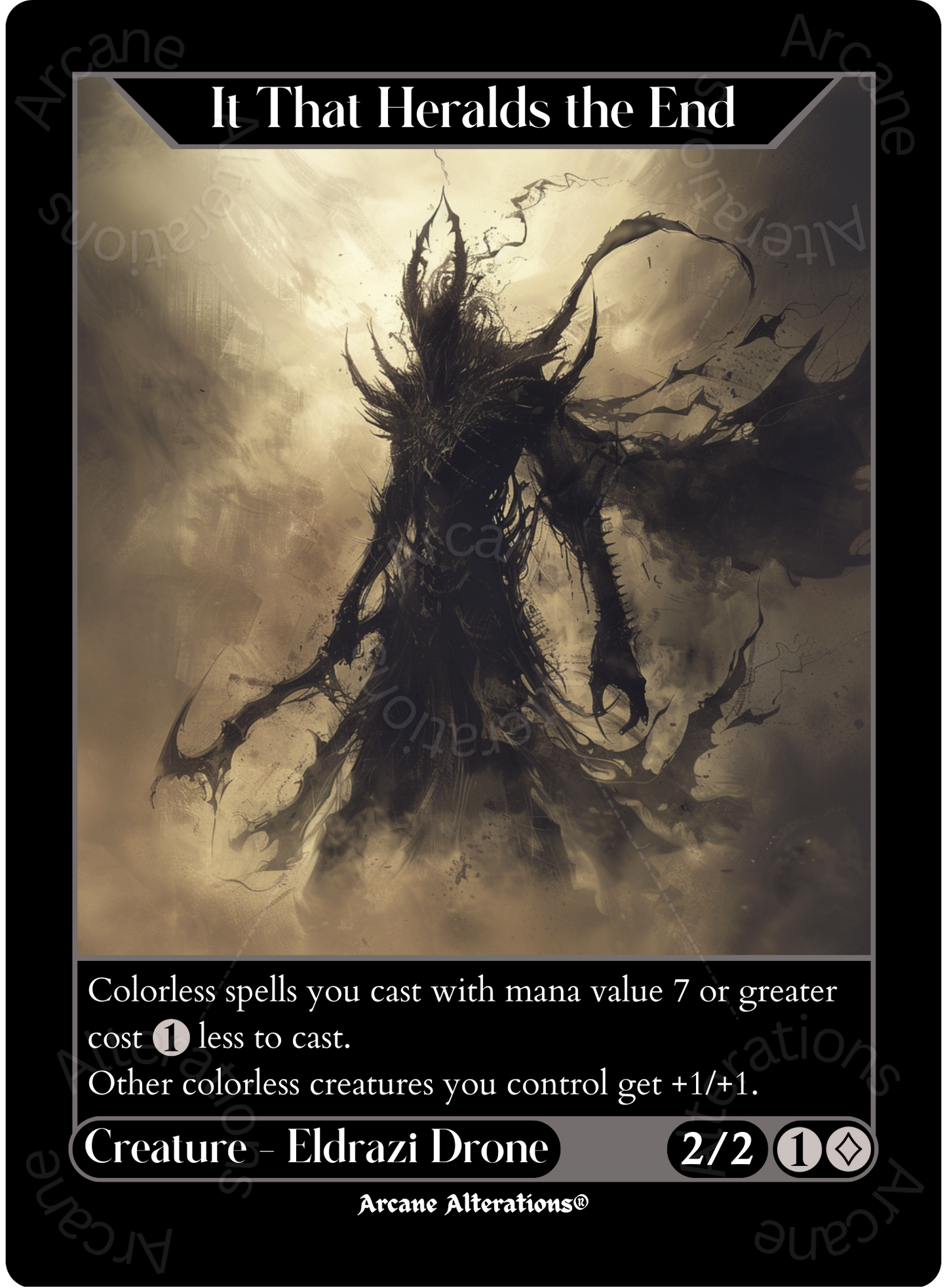 It That Heralds the End - High Quality Altered Art Custom Proxy Cards