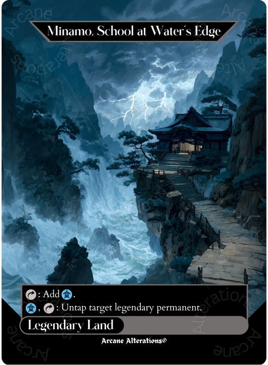 Minamo, School at Water's Edge - Full Art Altered Art Custom Proxy Cards