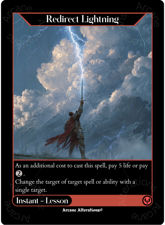 Redirect Lightning - Full Art Altered Art Custom Proxy Cards
