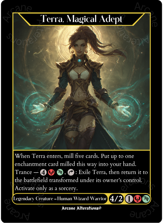 Terra, Magical Adept / Esper Terra - High Quality Altered Art Custom Proxy Cards