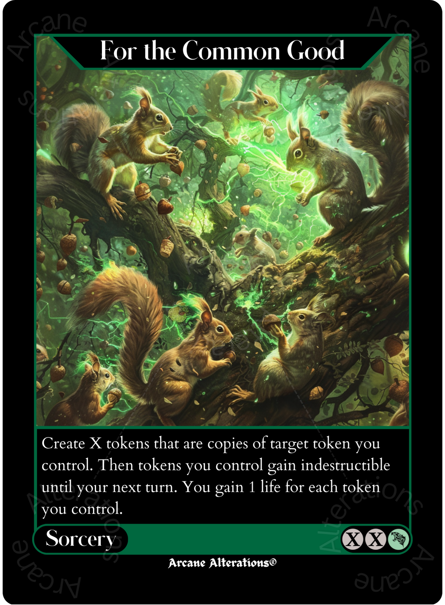 For the Common Good - High Quality Altered Art Custom Proxy Card