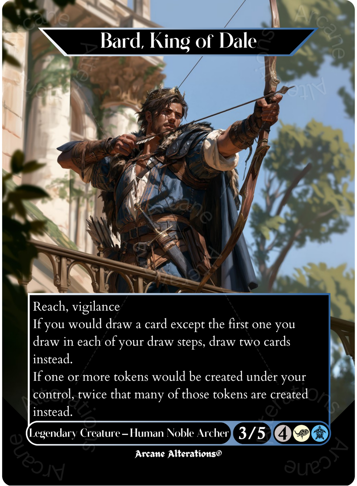 Bard, King of Dale - Full Art Altered Art Custom Proxy Cards