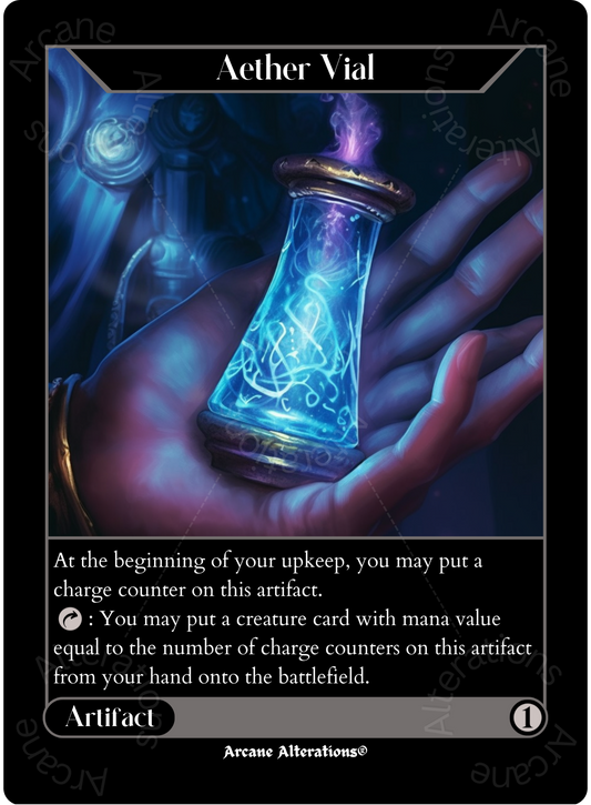 Aether Vial - High Quality Altered Art Custom Proxy Cards