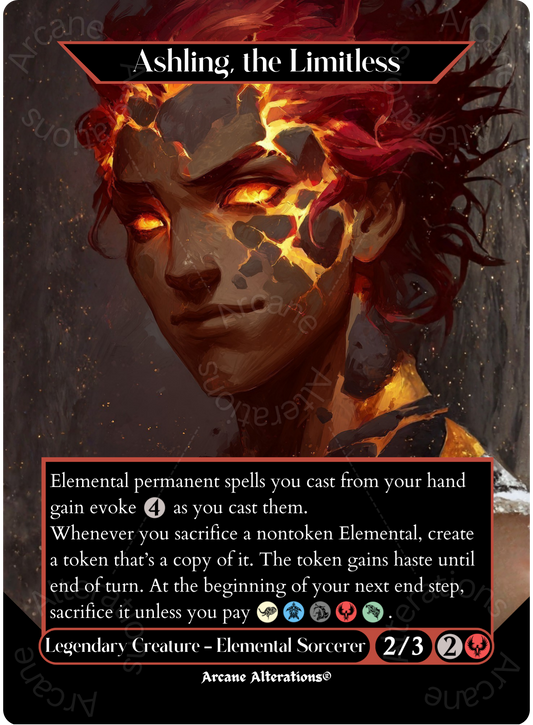 Ashling, the Limitless - Full Art Altered Art Custom Proxy Cards