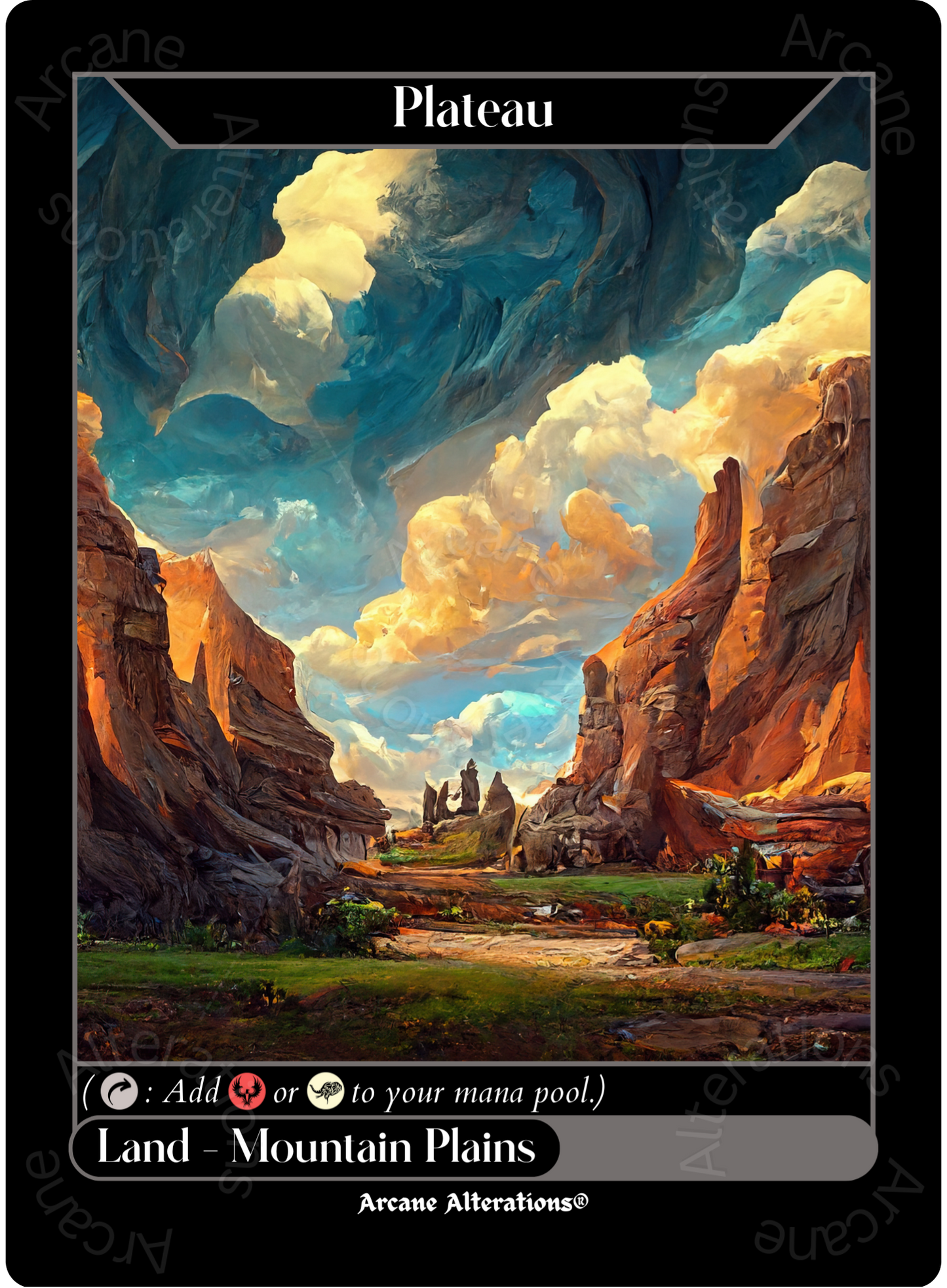 Plateau - High Quality Altered Art Custom Proxy Cards