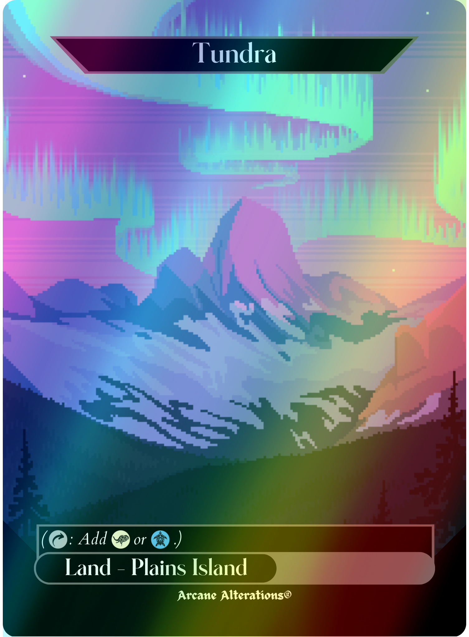 Tundra - Full Art Altered Art Custom Proxy Cards – Arcane Alterations