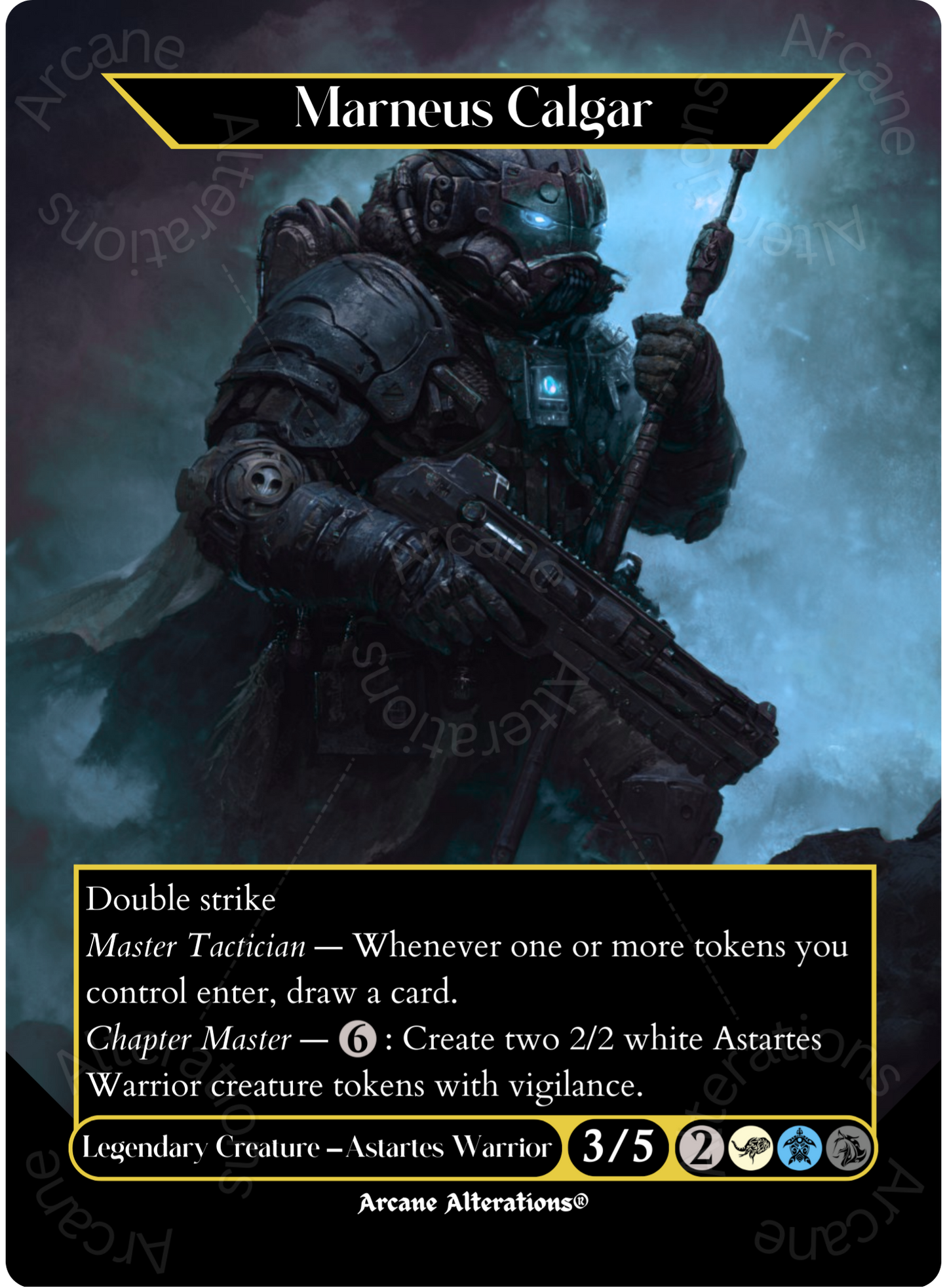 Marneus Calgar - Full Art Altered Art Custom Proxy Cards