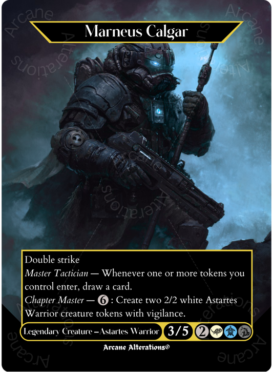 Marneus Calgar - Full Art Altered Art Custom Proxy Cards