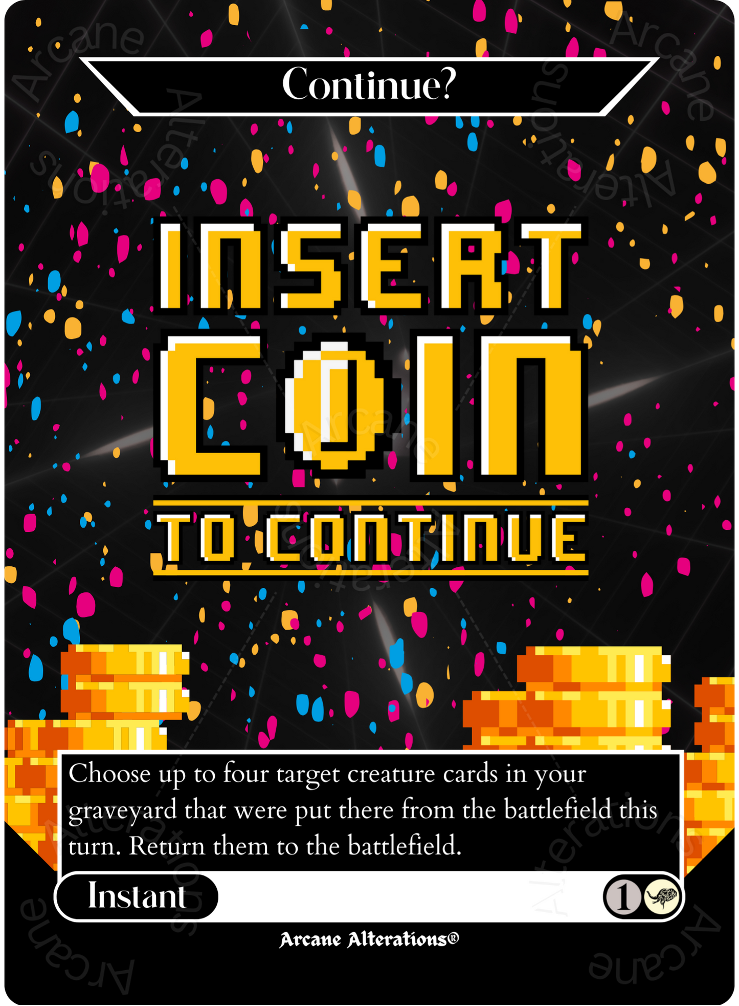 Continue? - Full Art Altered Art Custom Proxy Cards