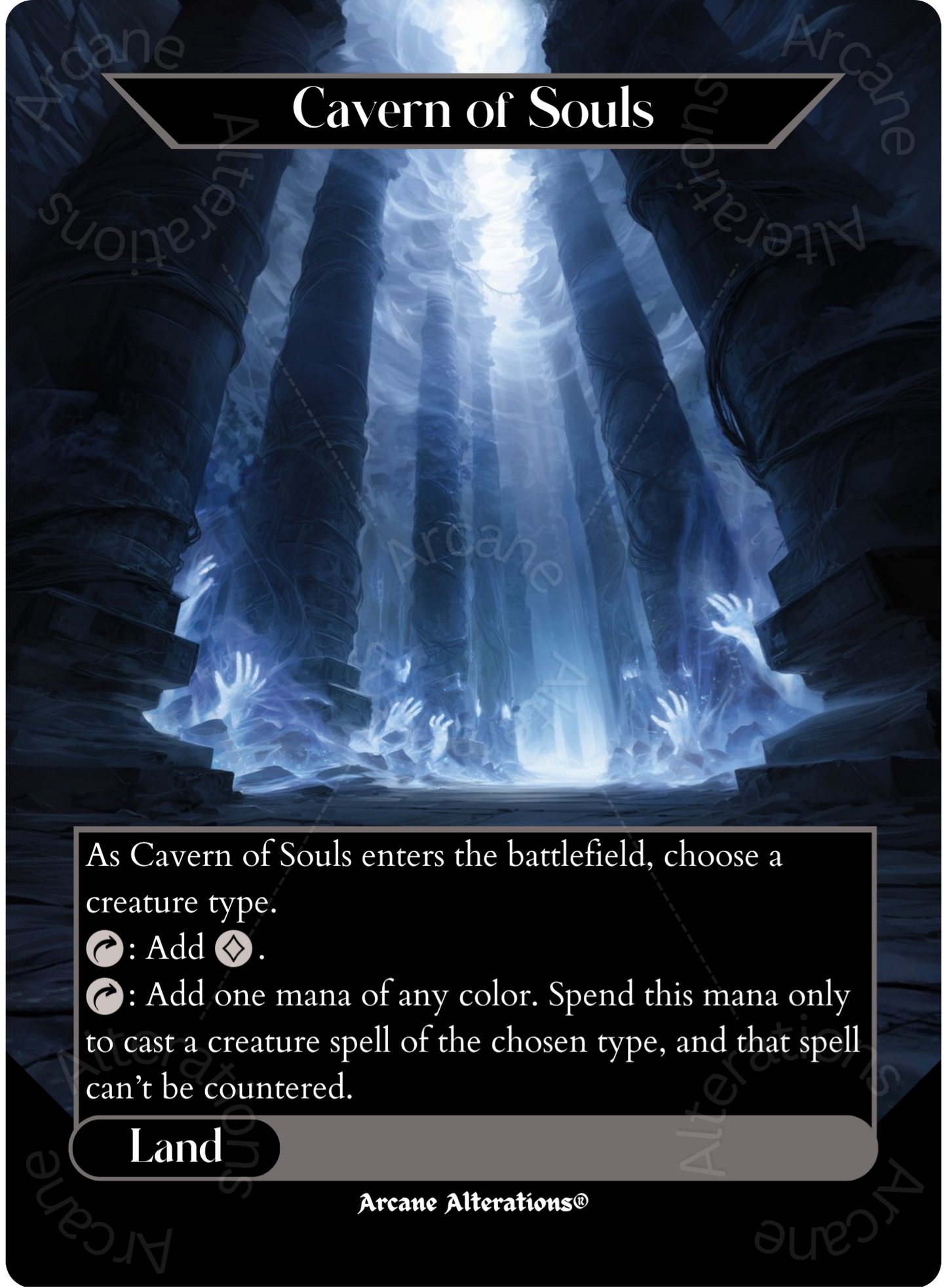 Cavern of Souls - Full Art Altered Art Custom Proxy Cards