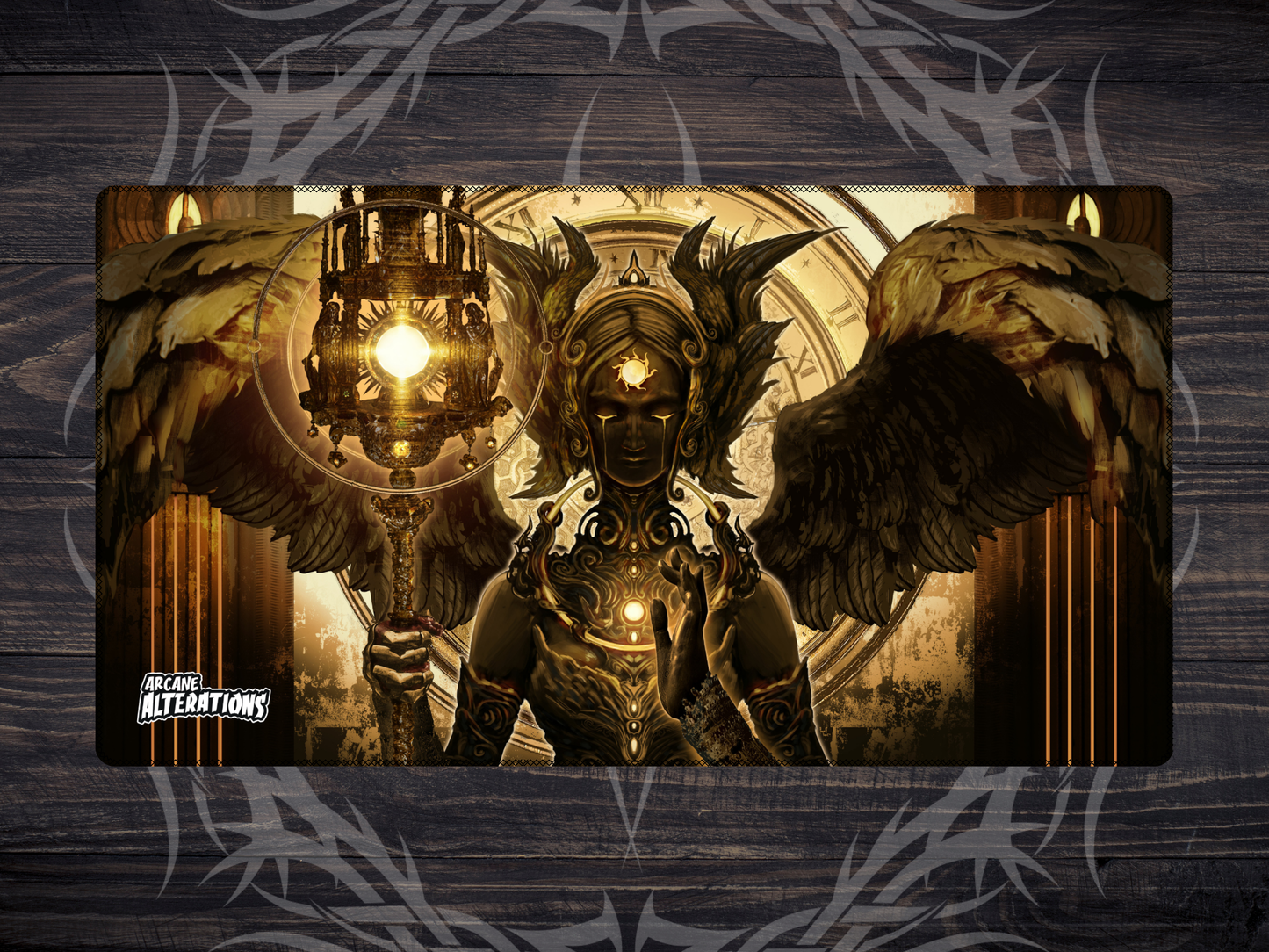 Sun God Stitched Edge Playmat 24"x14" (2mm)