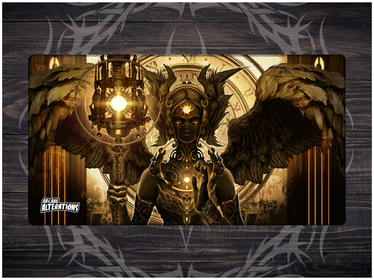 Sun God Stitched Edge Playmat 24"x14" (2mm)
