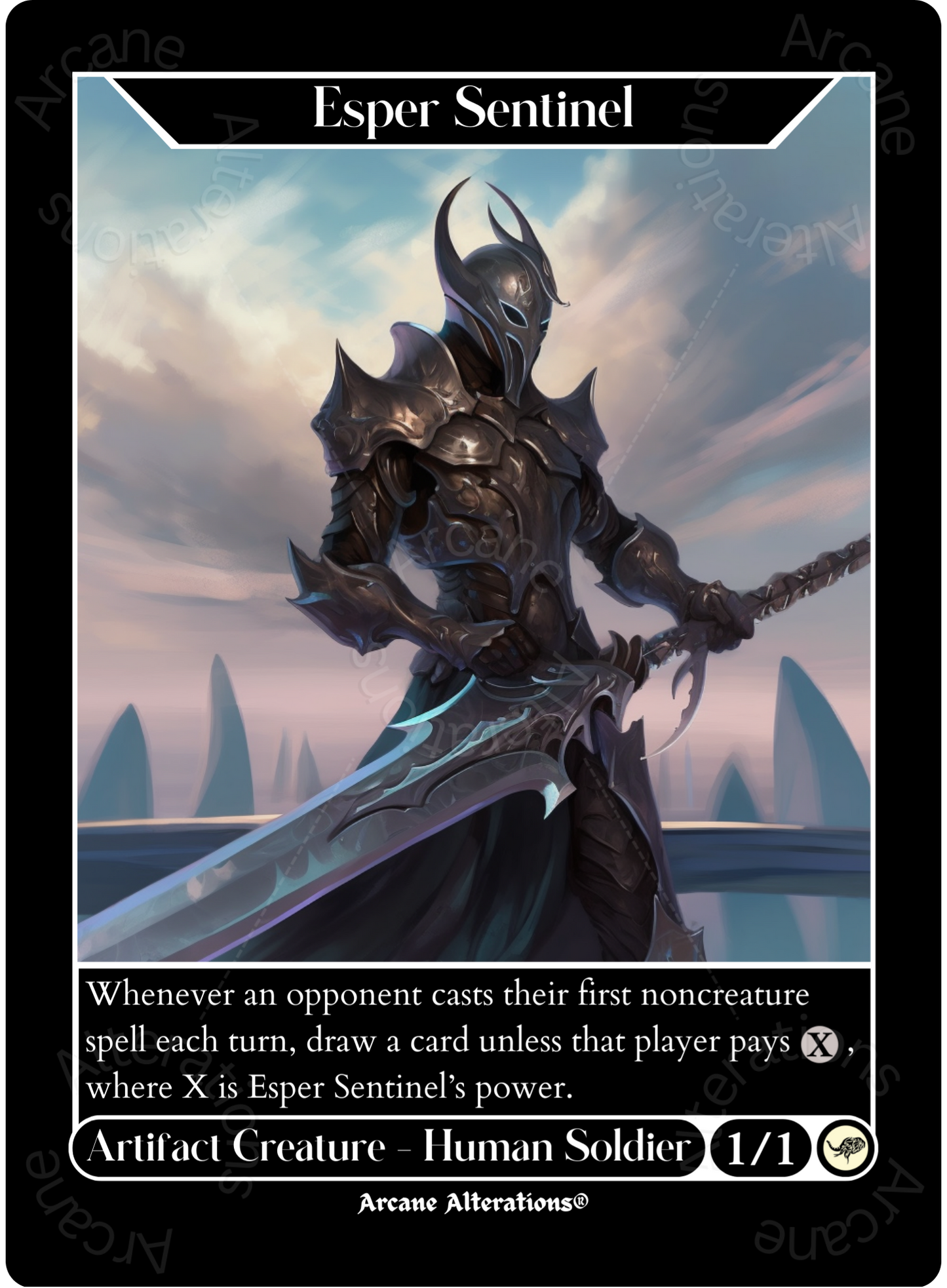 Esper Sentinel - High Quality Altered Art Custom Proxy Cards