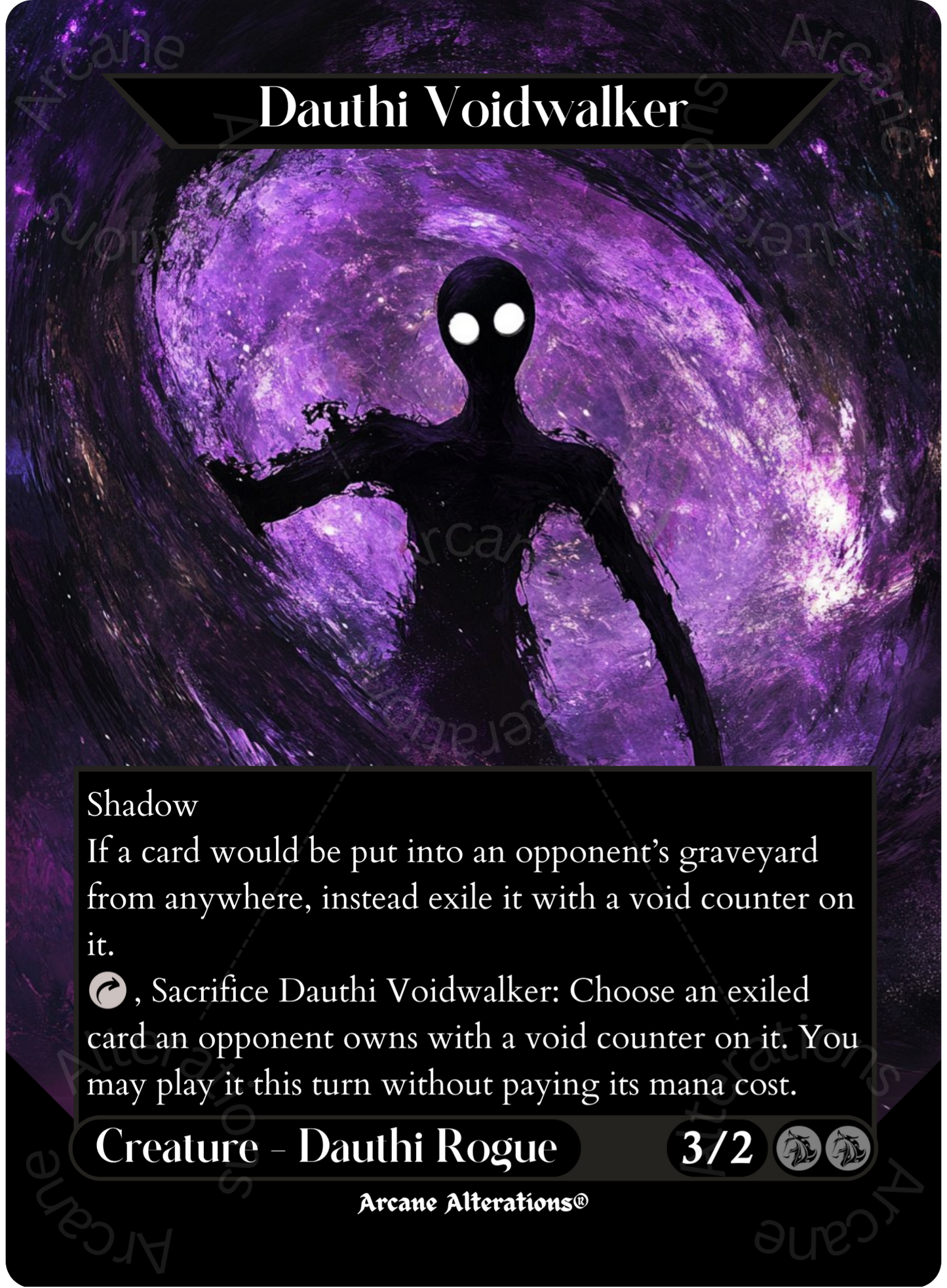 Dauthi Voidwalker - Full Art Altered Art Custom Proxy Cards