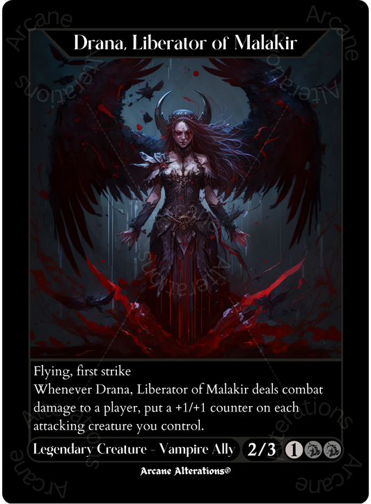 Drana, Liberator of Malakir - High Quality Altered Art Custom Proxy Cards