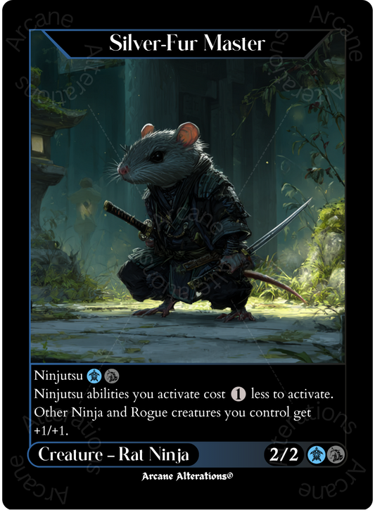 Silver-Fur Master - High Quality Altered Art Custom Proxy Cards