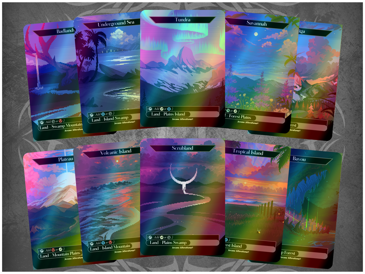 Full Art Pixel Land Bundle - Full Art Altered Art Custom Proxy Cards