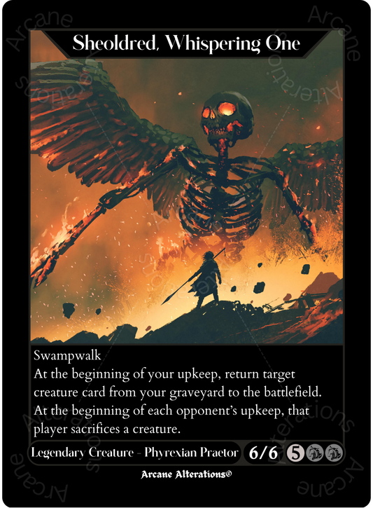 Sheoldred, Whispering One - High Quality Altered Art Custom Proxy Cards