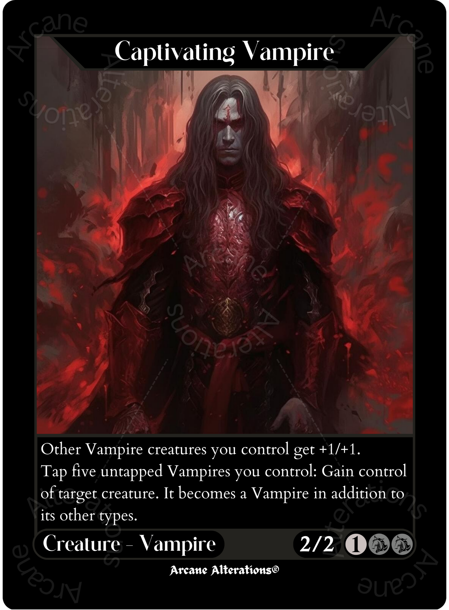 Captivating Vampire - High Quality Altered Art Custom Proxy Cards