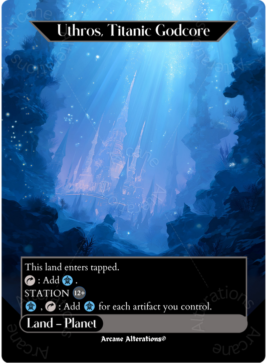 Uthros, Titanic Godcore - Full Art Altered Art Custom Proxy Cards