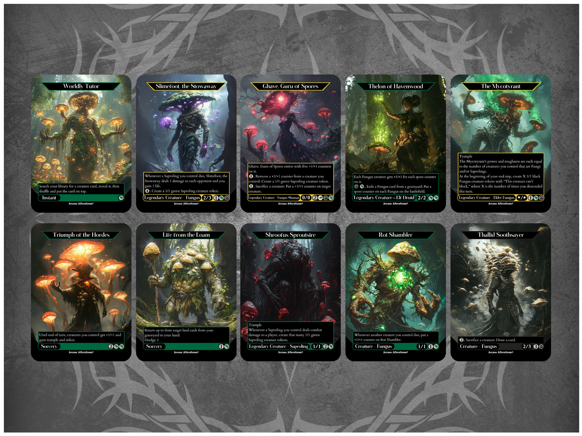 Fungus 10-Card Discount Bundle - Full Art Altered Art Custom Proxy Cards