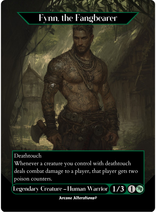 Fynn, the Fangbearer - Full Art Altered Art Custom Proxy Cards