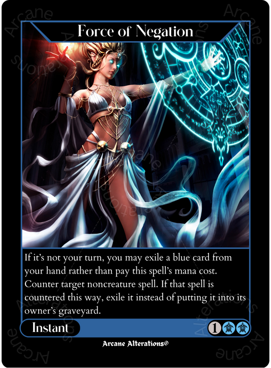 Force of Negation - High Quality Altered Art Custom Proxy Cards