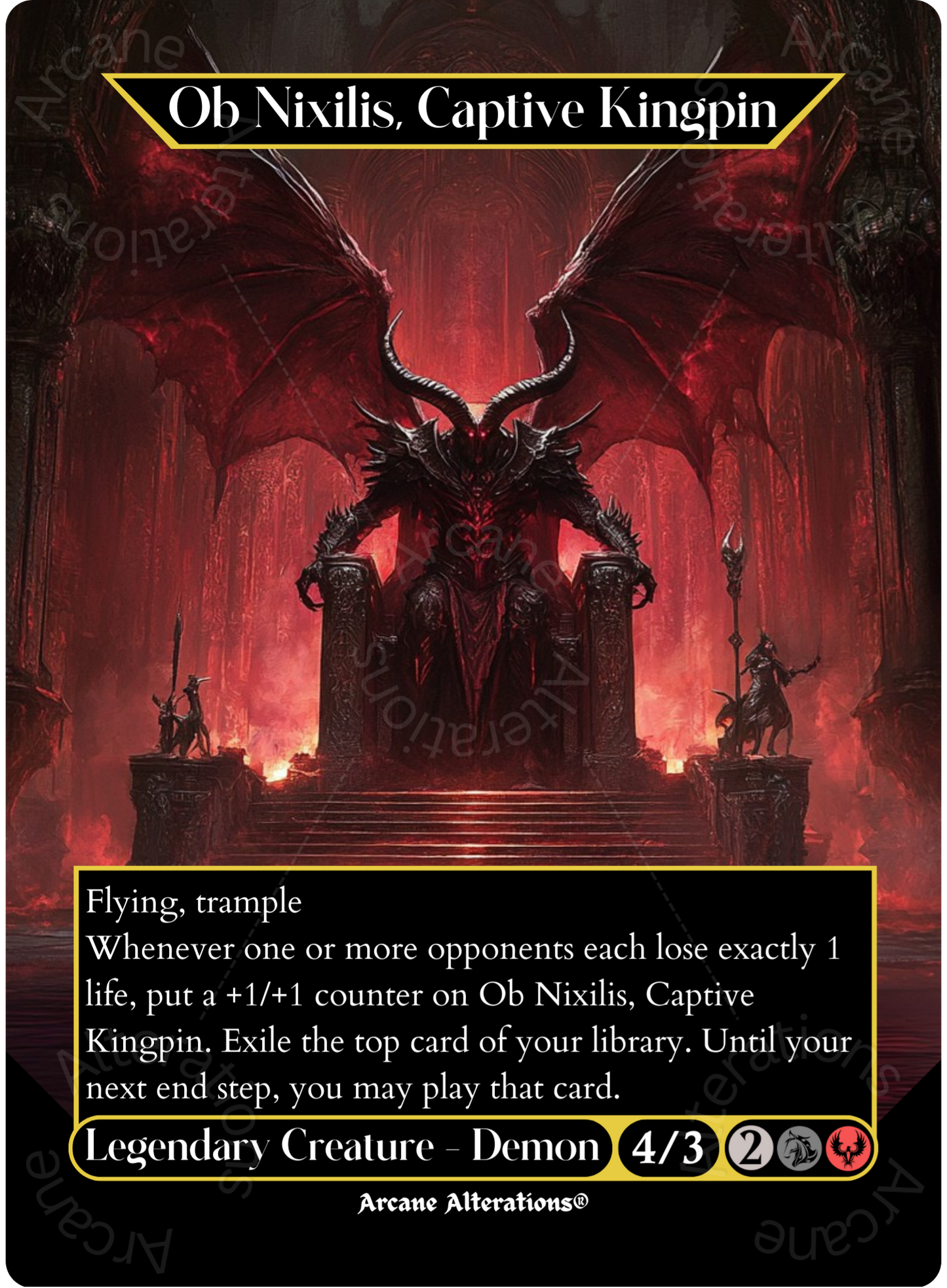 kingpin mtg card Ob Nixilis, Captive Kingpin