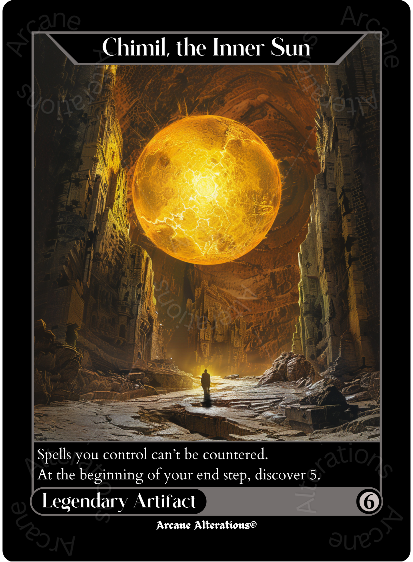 Chimil, the Inner Sun - High Quality Altered Art Custom Proxy Cards