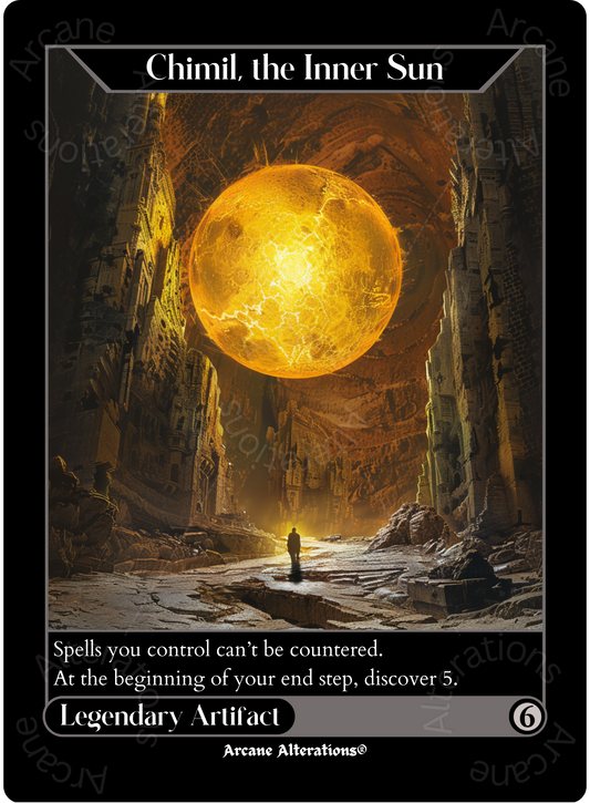 Chimil, the Inner Sun - High Quality Altered Art Custom Proxy Cards