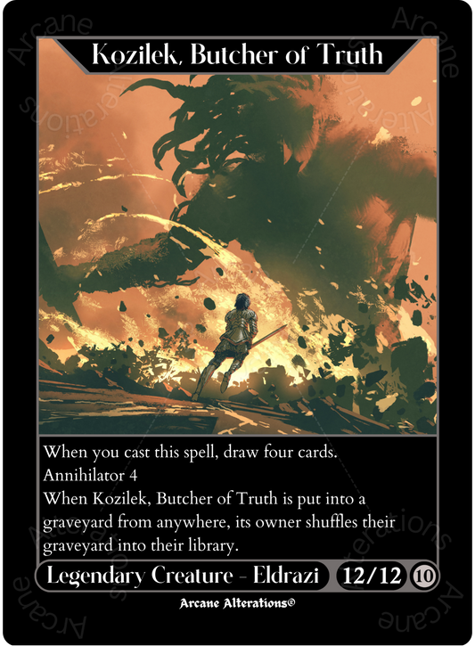 Kozilek, Butcher of Truth - High Quality Altered Art Custom Proxy Cards