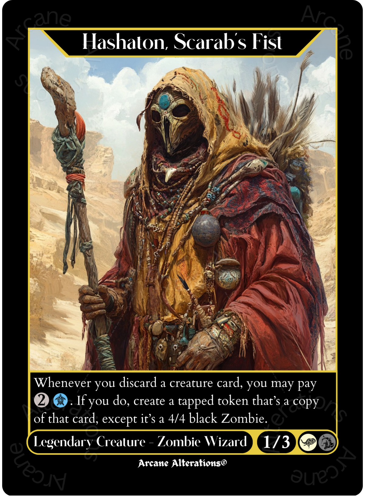 Hashaton Scarab s Fist High Quality Altered Art Custom Proxy Cards hashaton-scarab-s-fist-high-quality-altered-art-custom-proxy-cards