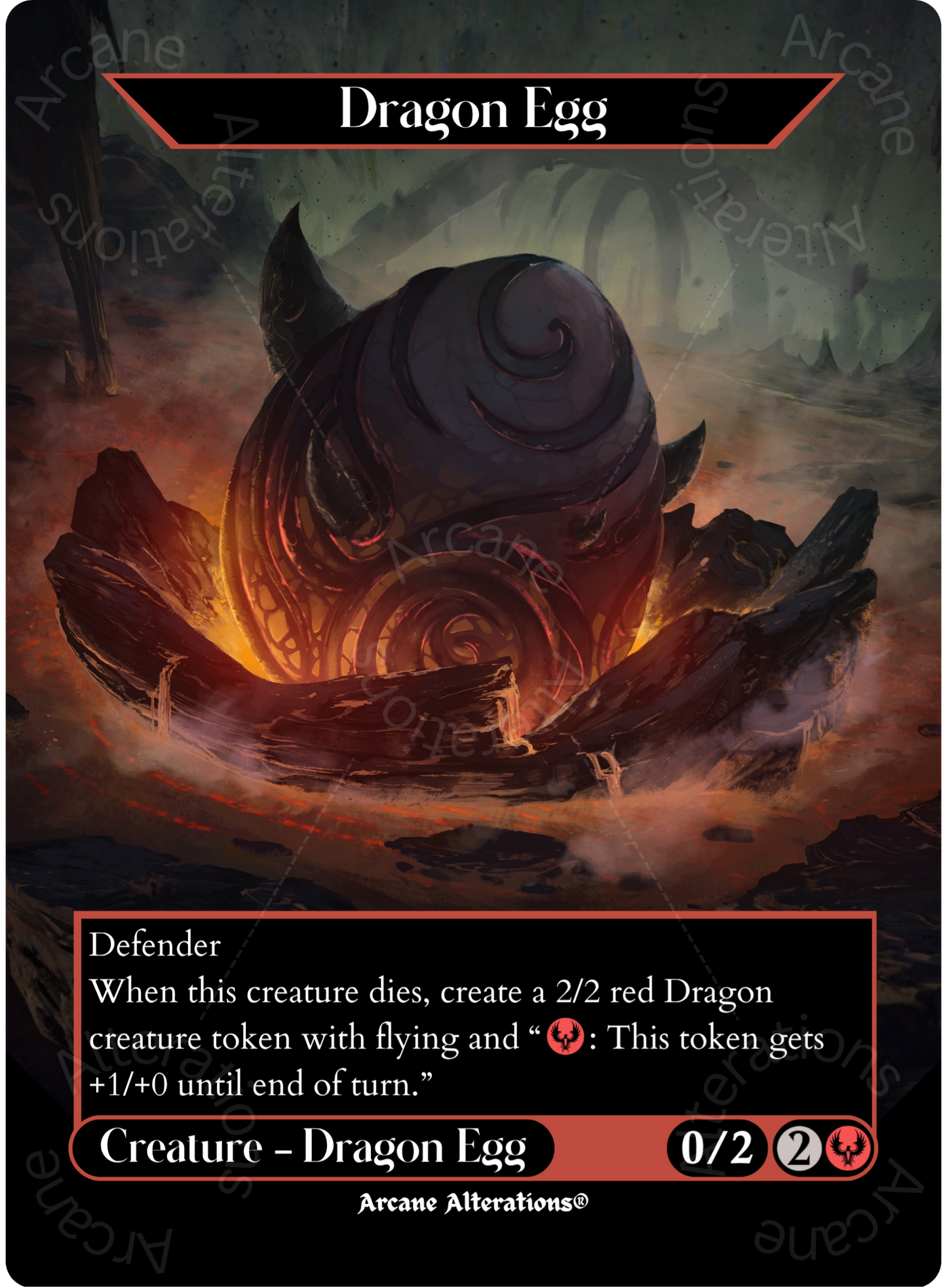 Dragon Egg - Full Art Altered Art Custom Proxy Cards