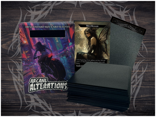 Black Matte 100 Card Sleeves Standard Size