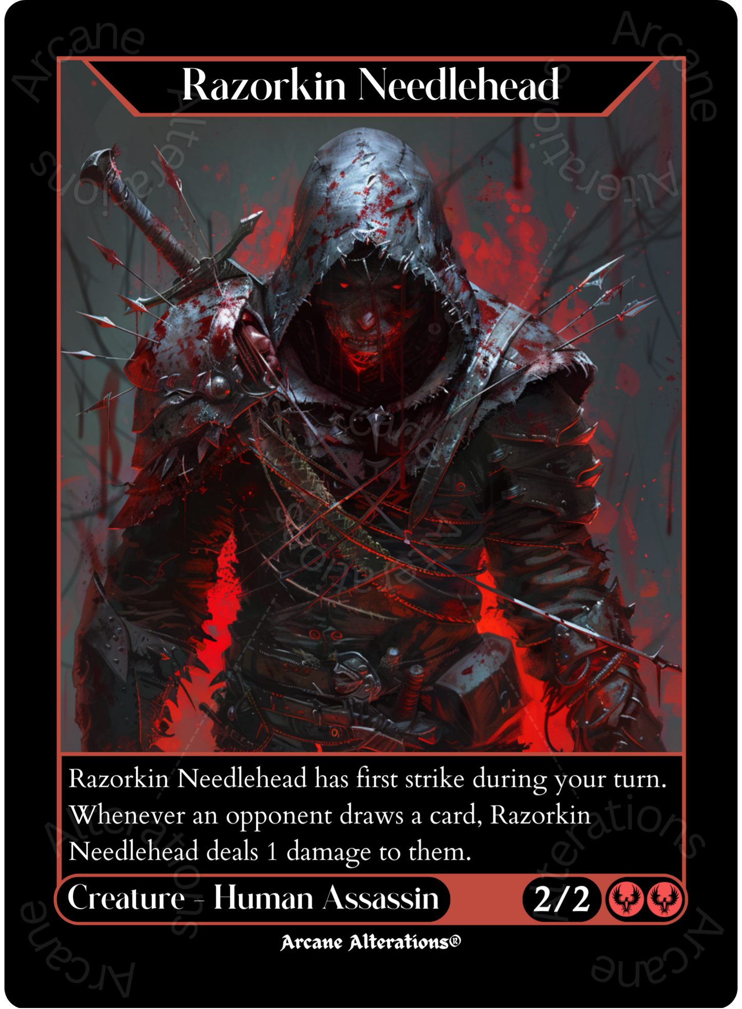 Razorkin Needlehead - High Quality Altered Art Custom Proxy Cards