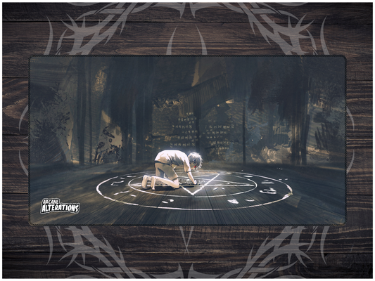 Dark Ritual Stitched Edge Playmat 24"x14" (2mm)