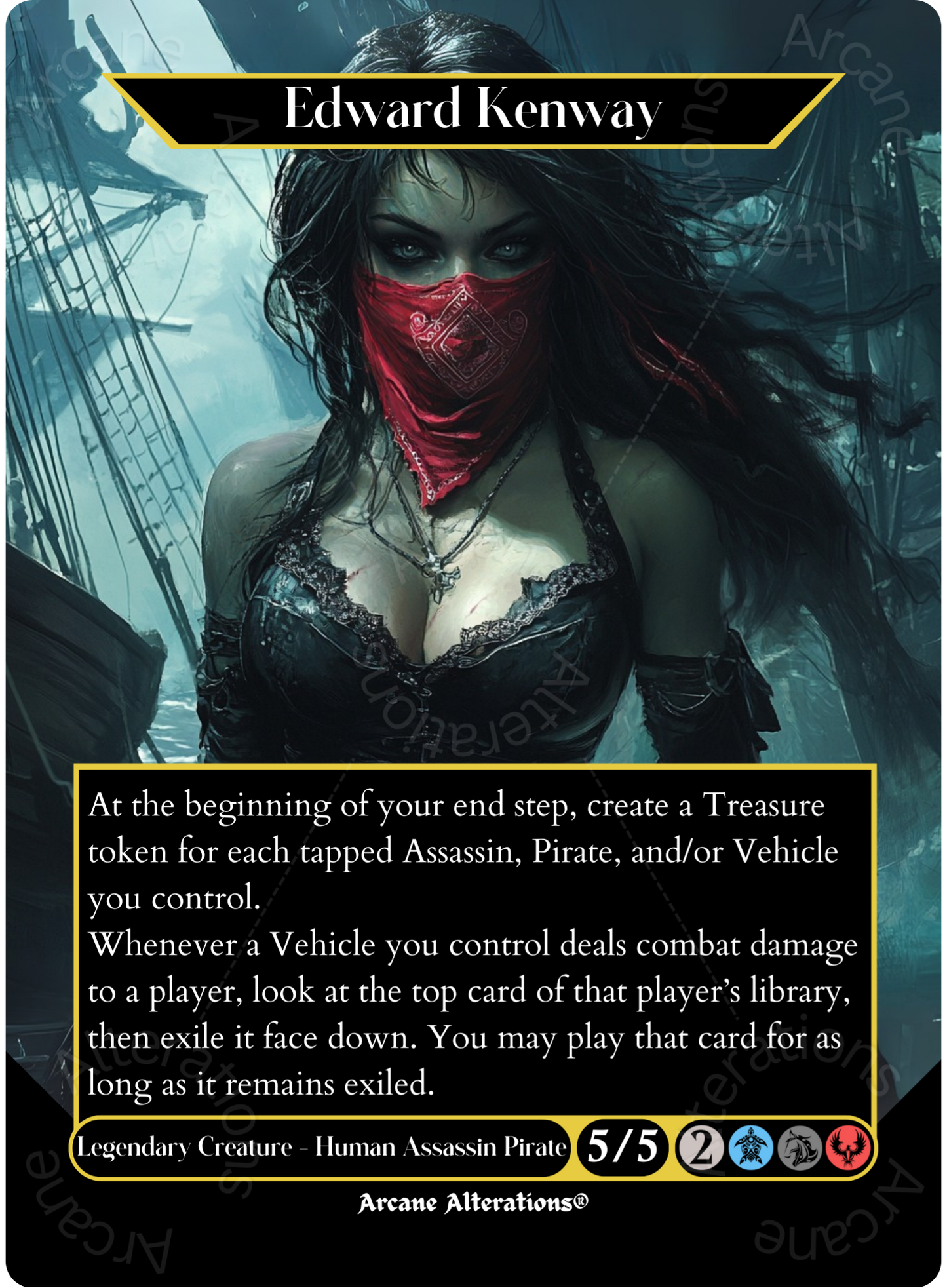 Edward Kenway - Full Art Altered Art Custom Proxy Cards