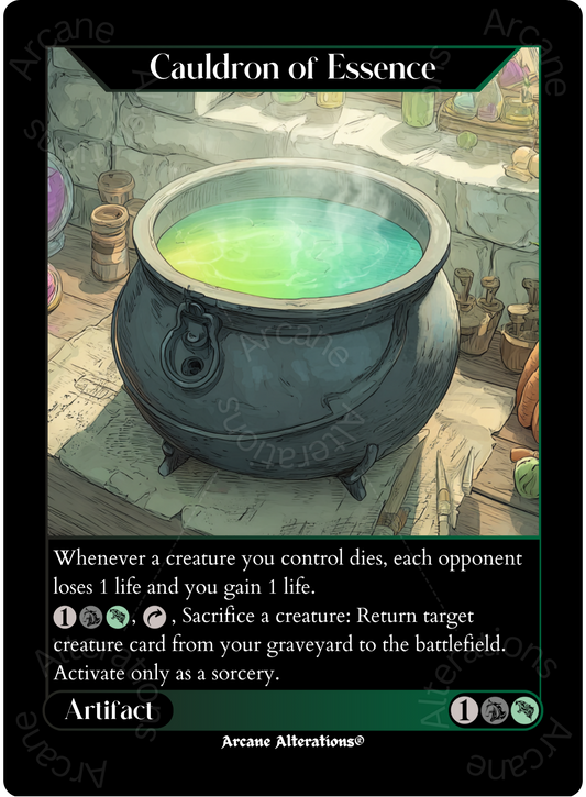 Cauldron of Essence - High Quality Altered Art Custom Proxy Cards
