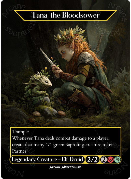 Tana, the Bloodsower - Full Art Altered Art Custom Proxy Cards