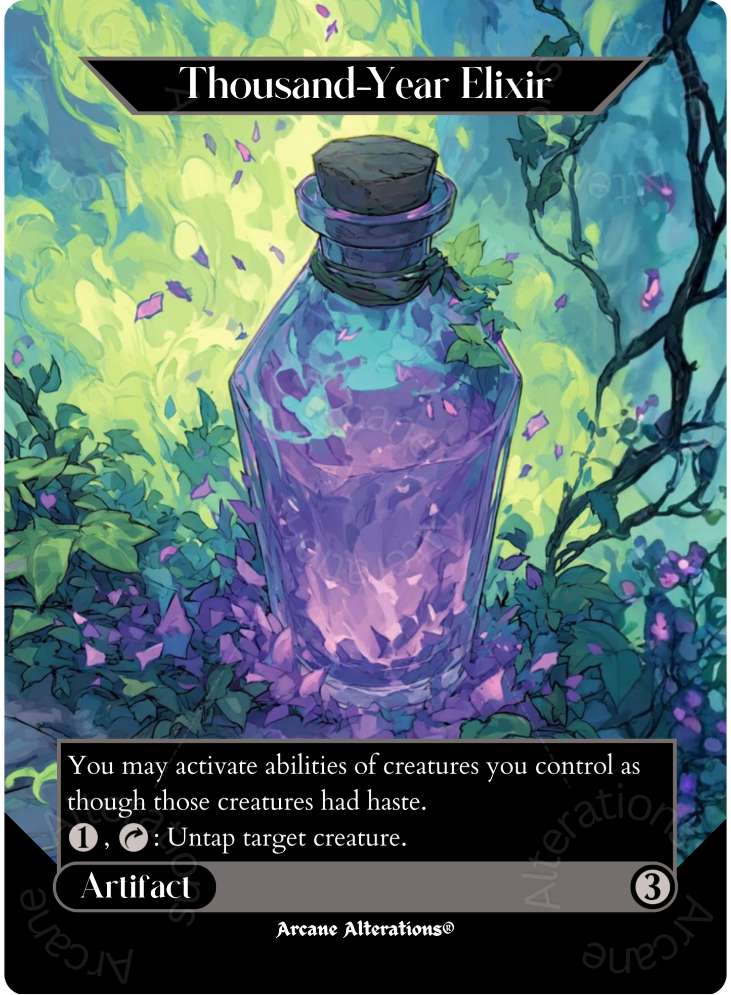 Thousand-Year Elixir - Full Art Altered Art Custom Proxy Cards