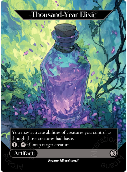 Thousand-Year Elixir - Full Art Altered Art Custom Proxy Cards