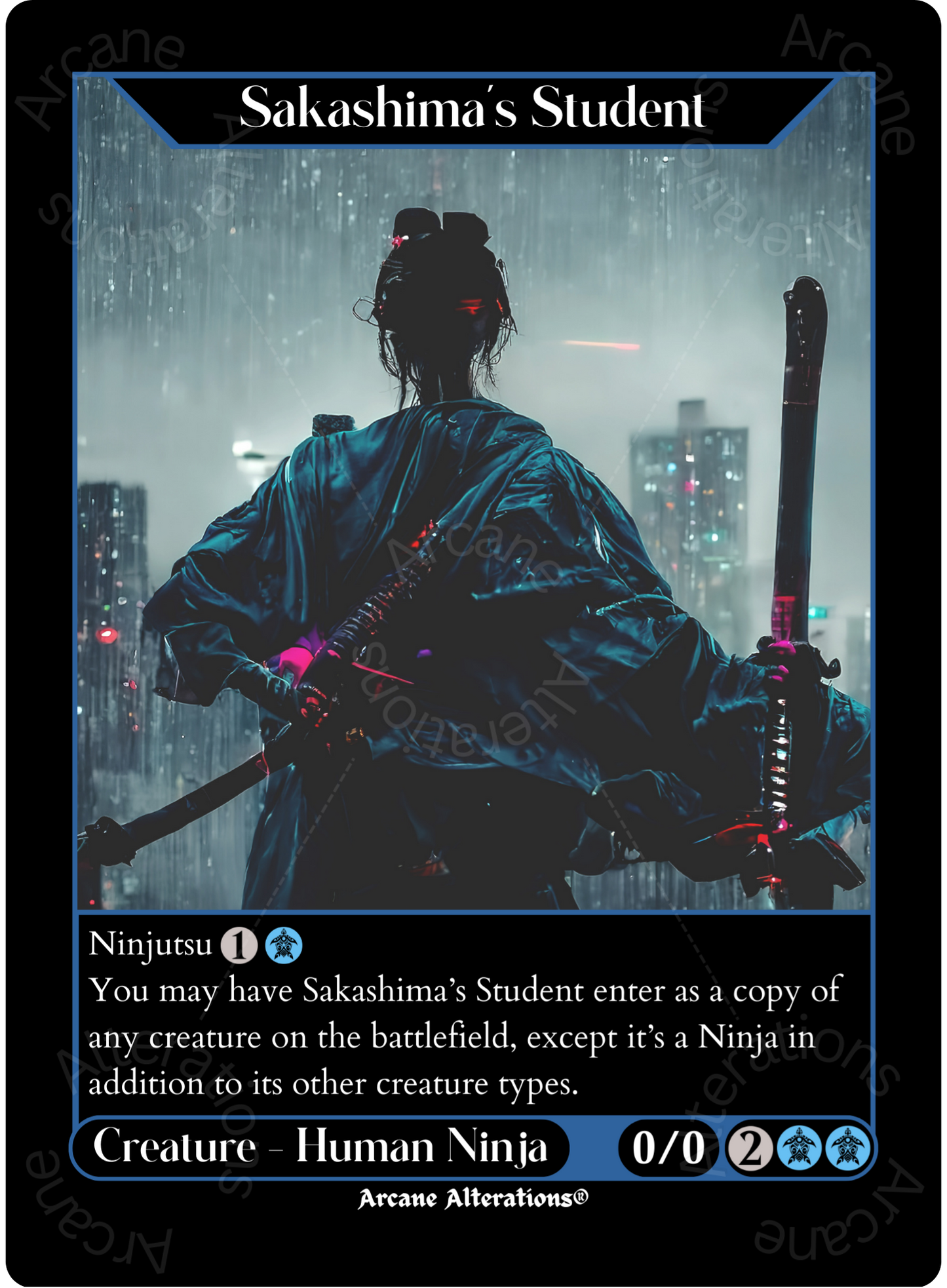 Sakashima's Student - High Quality Altered Art Custom Proxy Cards