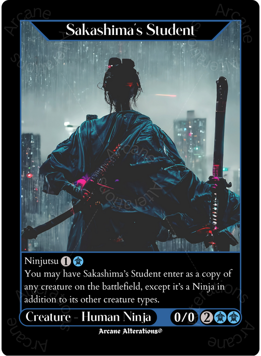 Sakashima's Student - High Quality Altered Art Custom Proxy Cards