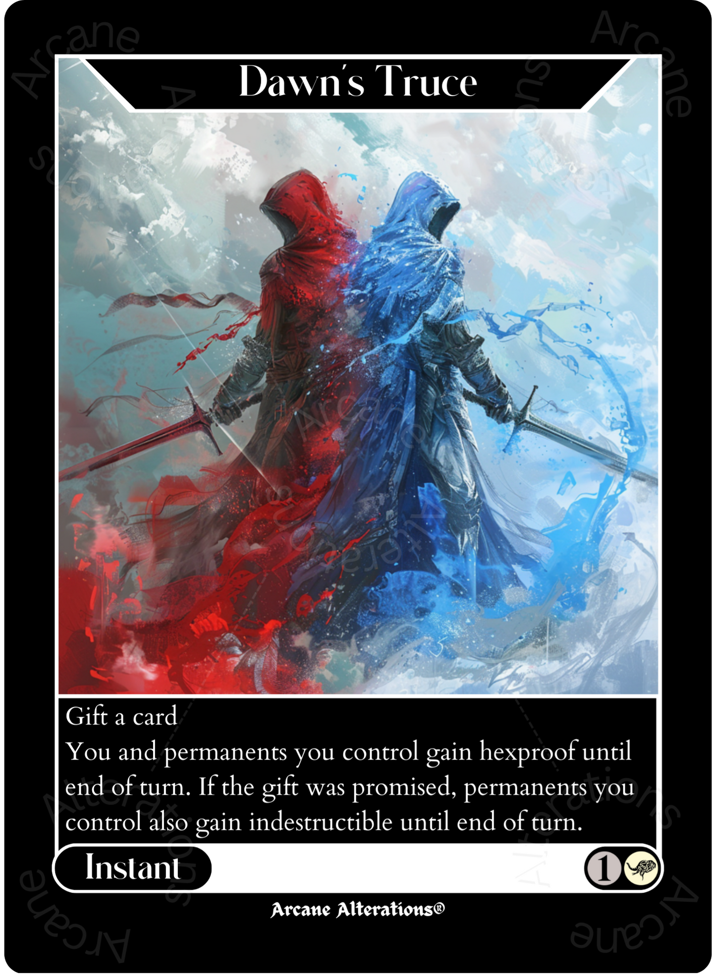 Dawn's Truce - High Quality Altered Art Custom Proxy Card