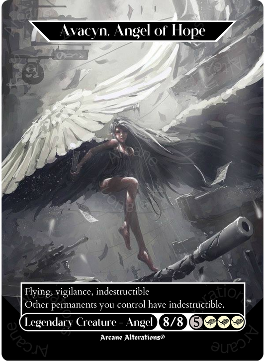 Avacyn, Angel of Hope - Full Art Altered Art Custom Proxy Cards