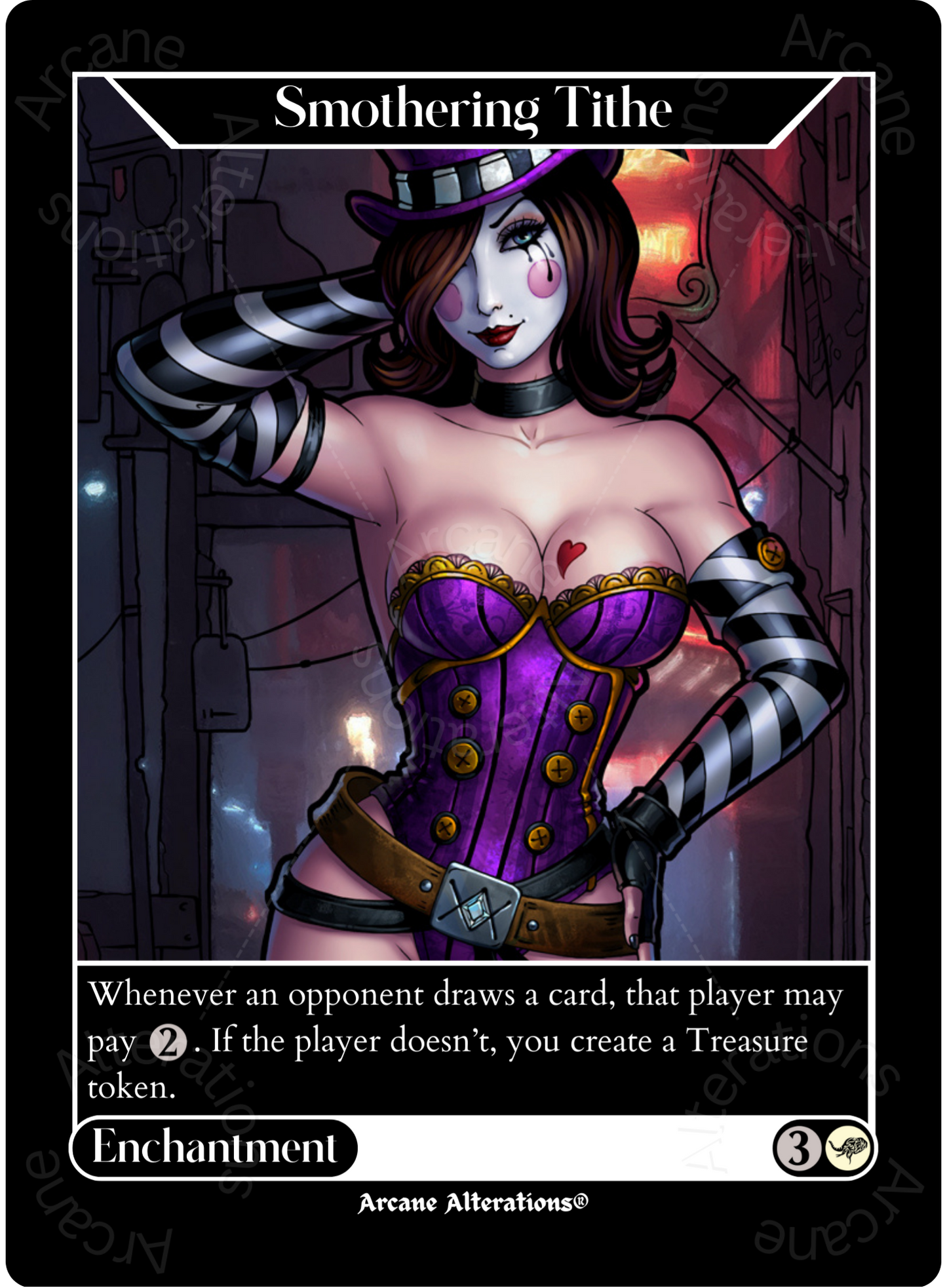 Smothering Tithe Mad Moxxi Borderlands Crossover Single - High Quality Altered Art Custom Proxy Cards
