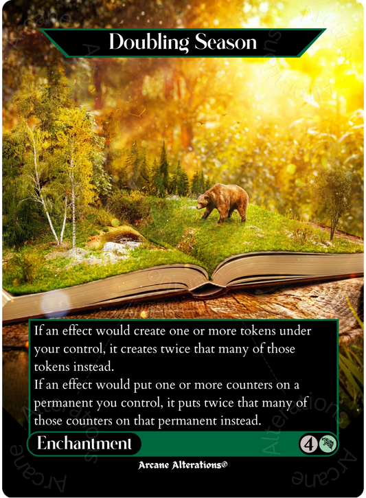 Doubling Season - Full Art Altered Art Custom Proxy Cards