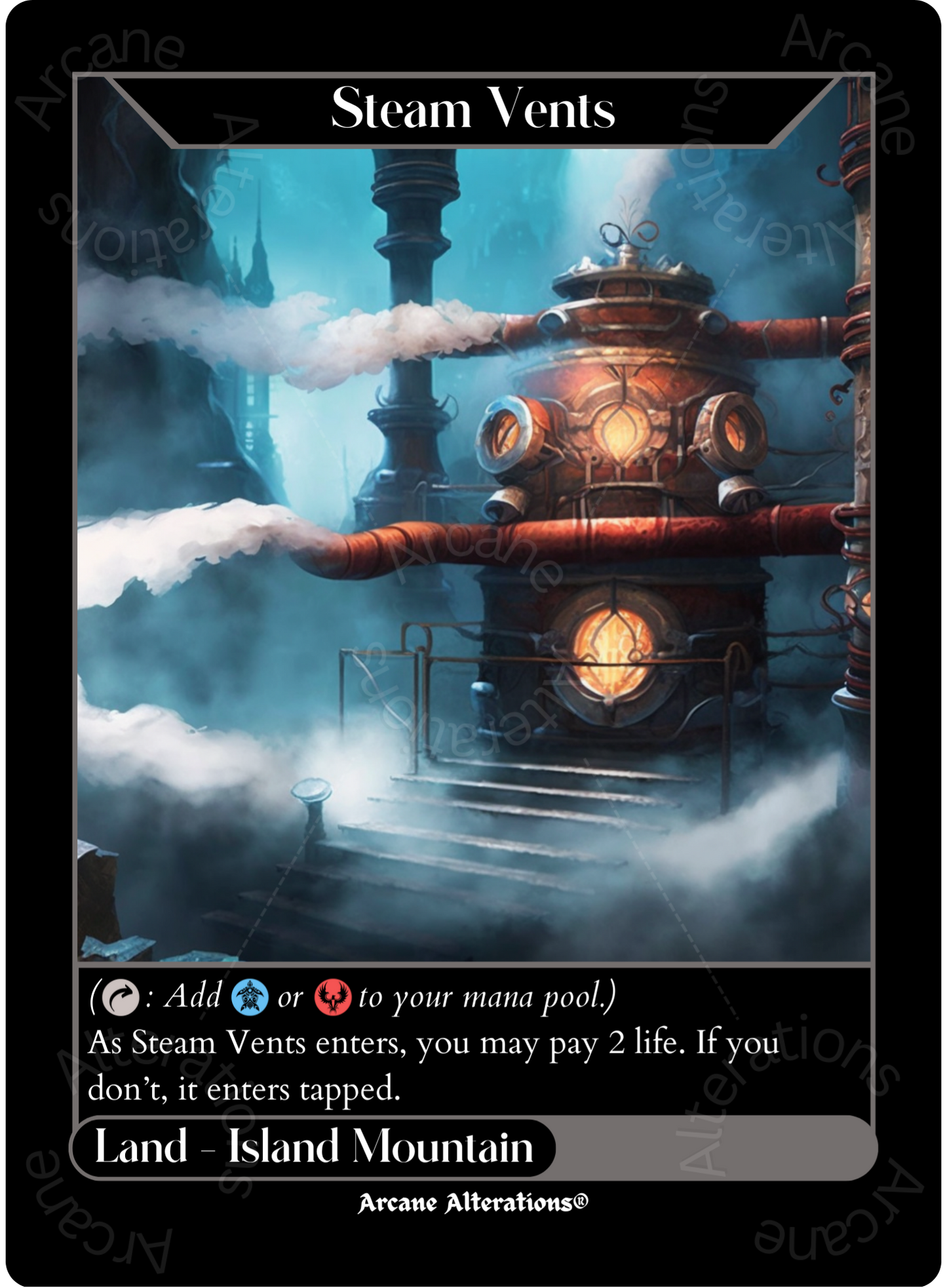 Steam Vents - High Quality Altered Art Custom Proxy Cards