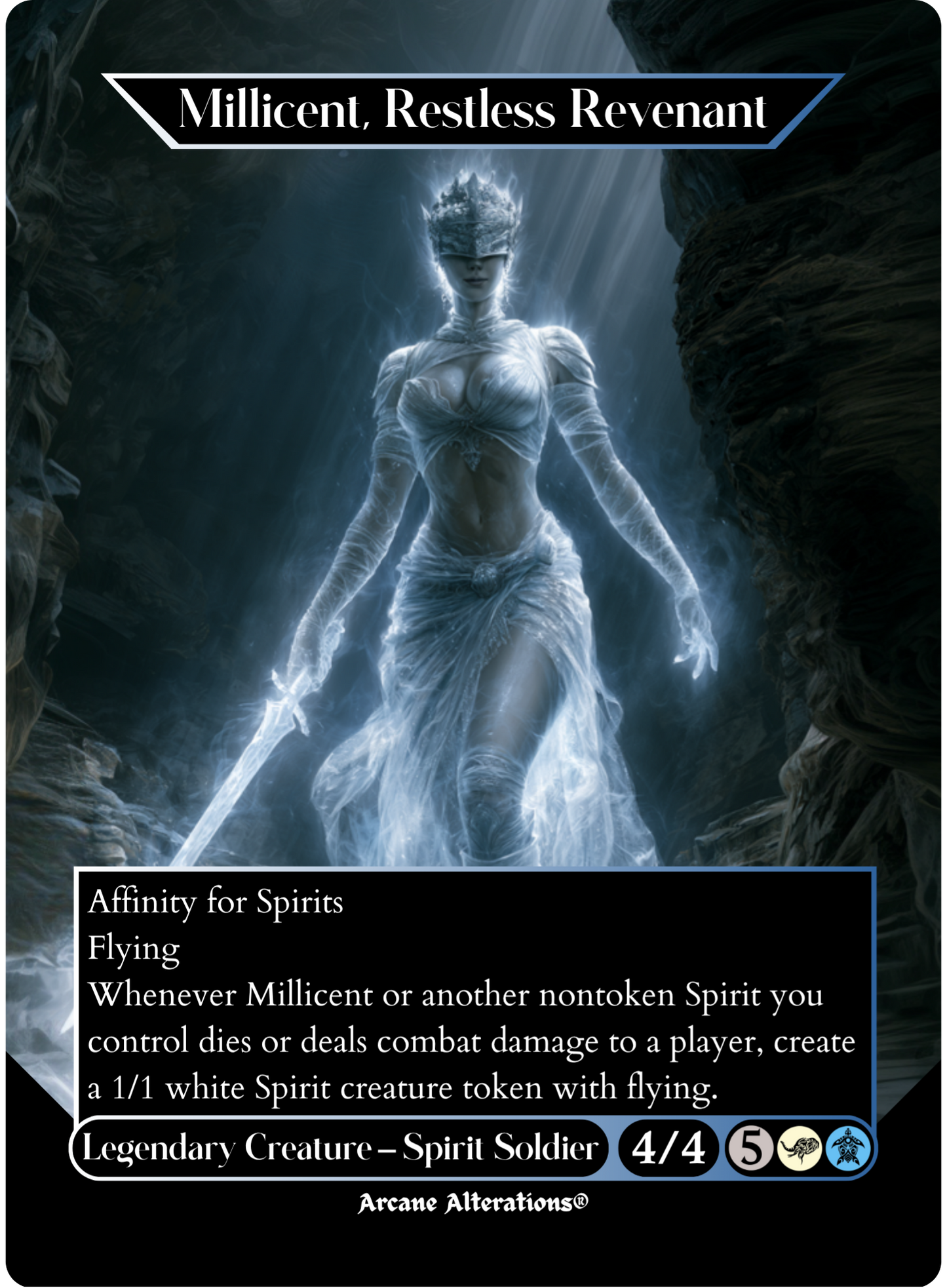 Millicent, Restless Revenant - Full Art Altered Art Custom Proxy Cards