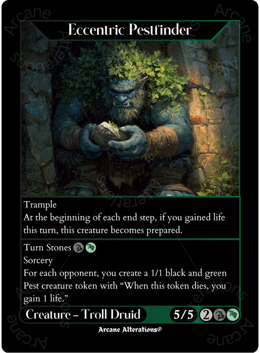 Eccentric Pestfinder - High Quality Altered Art Custom Proxy Cards